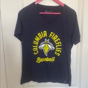 Columbia Fireflies Baseball Under Armour Tee‎